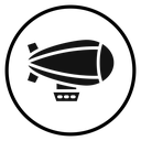 Airship Black Filled icon