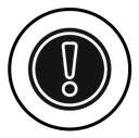 Alarm exclamation icon