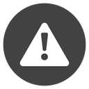 Alarm Warning Triangle Black Filled icon