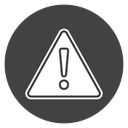 Alert Warning Triangle Black Filled icon