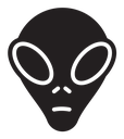 Alien face icon