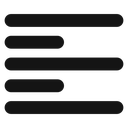 Alignment Black Filled icon