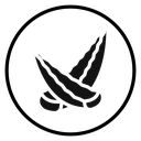 Aloe vera Black Filled icon