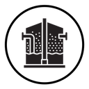 Anaerobic digestion biomass icon