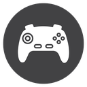 Analog Stick Controller Black Filled icon