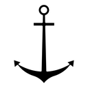 Anchor Black Filled icon