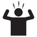 Angry human icon