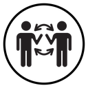 Angry people conflicts Black Filled icon