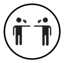 Angry people conflicts icon