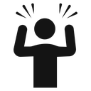 Angry person icon