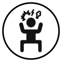 Angry person icon