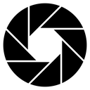 Aperture Black Filled icon