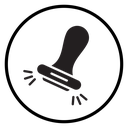 Approval stamp icon