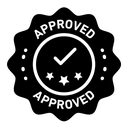 Approved stamp icon