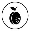 Apricot SVG icon - Filled