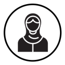 Arab woman icon