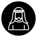 Arabic man icon