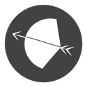 Archery Black Filled icon