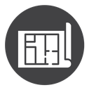 Architecture plan icon
