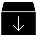 Archive Box Down Arrow icon