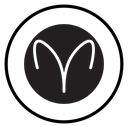 Aries zodiac sign icon