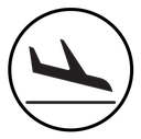 Arrivals plane icon