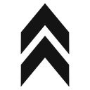 Arrow chevron Black Filled icon