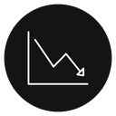 Arrow trend-down 2 icon