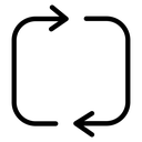 Arrows repeat icon