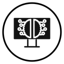 Artificial intelligence Black Filled icon
