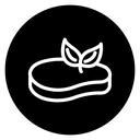 Artificial vegan meat icon