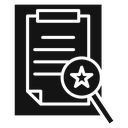 Assessment Black Filled icon