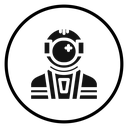 Astronaut or cosmonaut icon