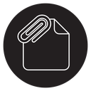 Attachment clip icon