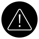 Attention Black Filled icon