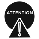 Attention Warning sign icon