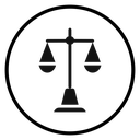 Attorney in law icon