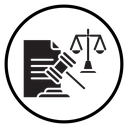 Attorney in law icon