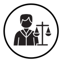 Attorney in law icon