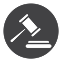Auction Black Filled icon