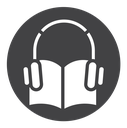 Audio book Black Filled icon