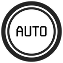Auto on off button set icon
