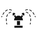 Automatic irrigation sprinklers Black Filled icon