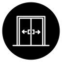 Automatic opening door icon