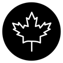 Autumn leaf canadian icon