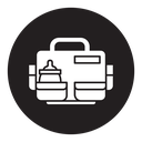 Baby bag icon