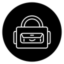 Baby bag icon