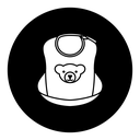 Baby bib icon