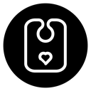 Baby bib icon