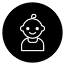 Baby boy icon